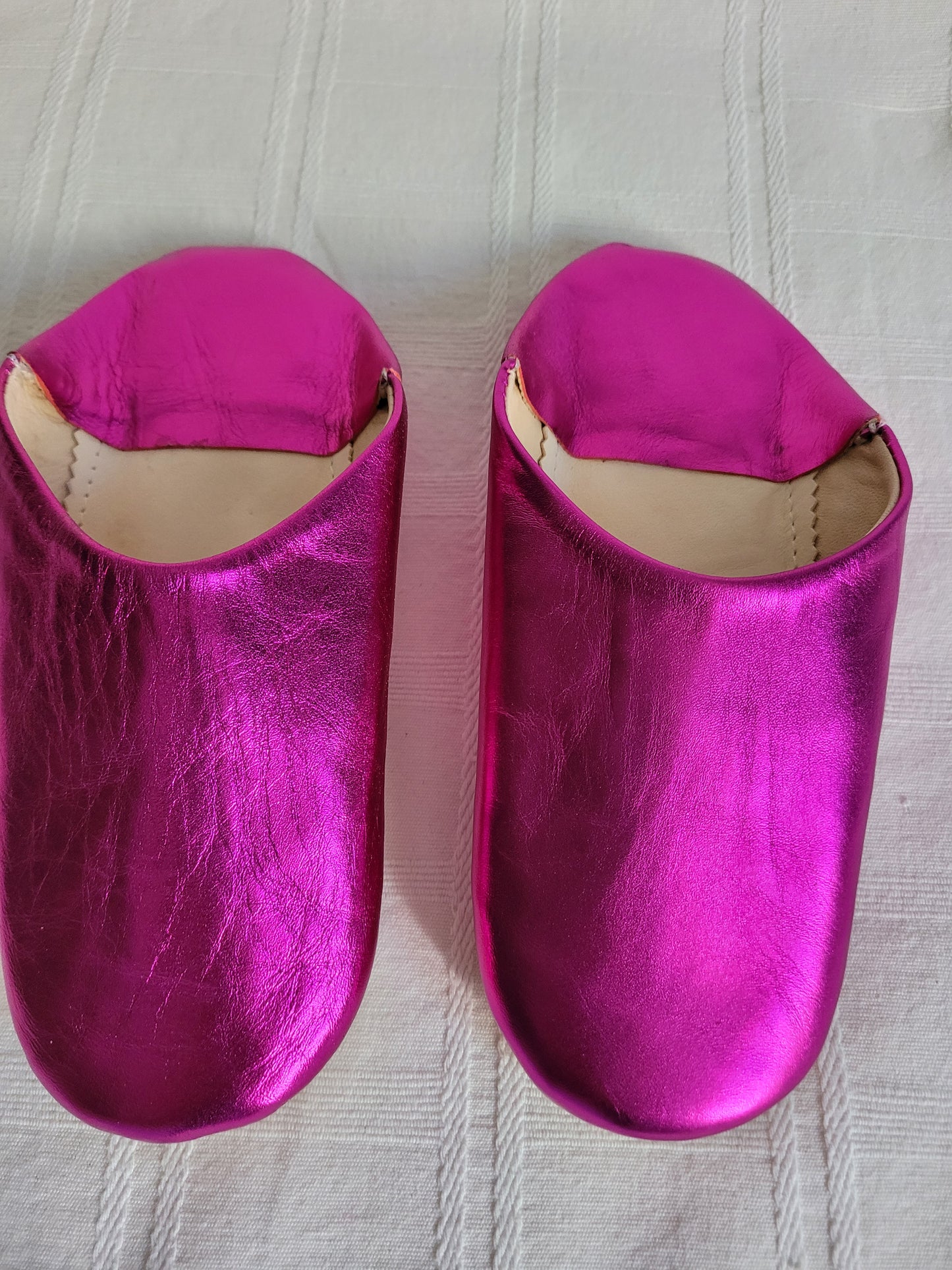 BABOUCHES FUSCHIA METALLIQUE