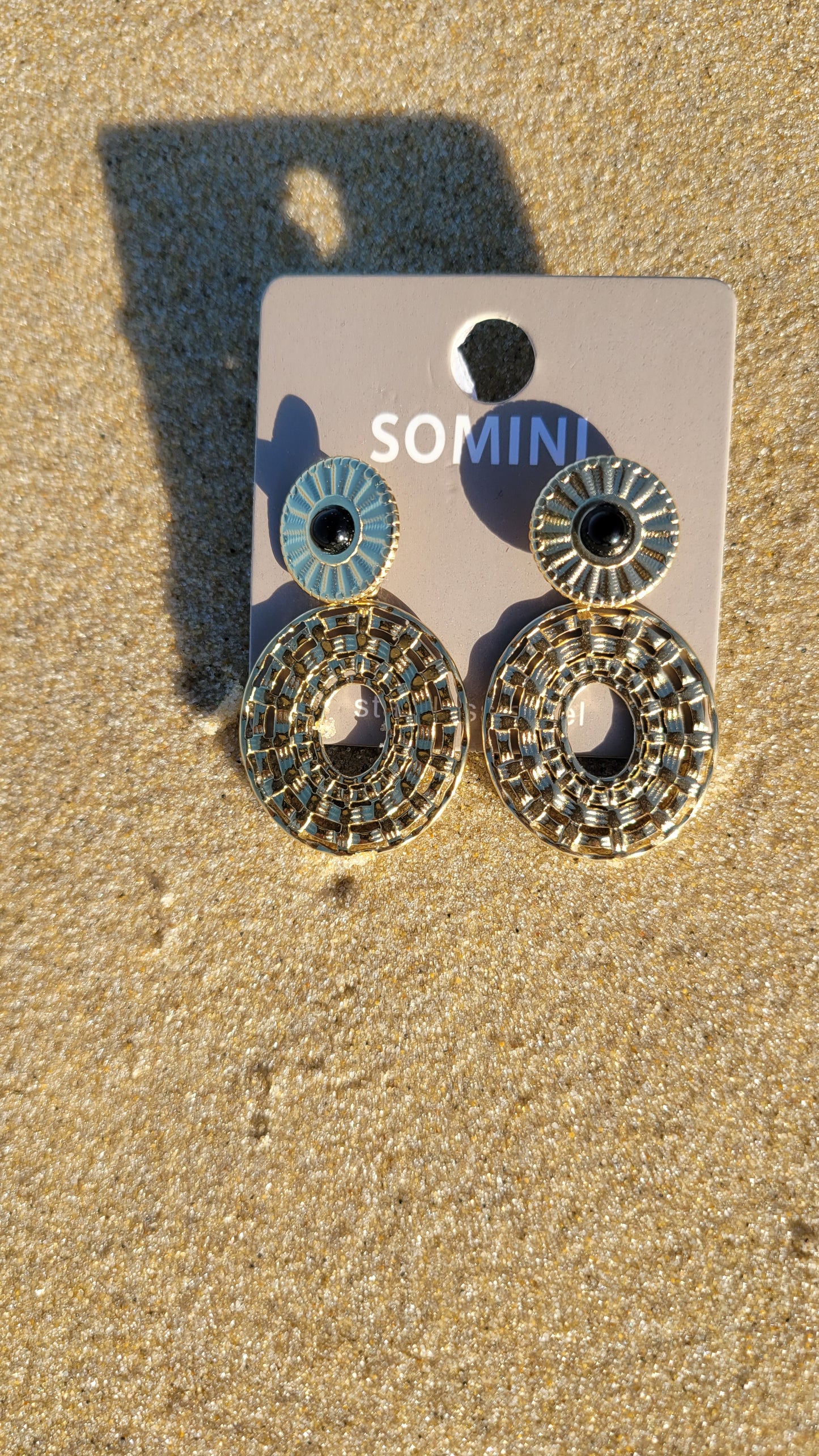 Boucles pendant anneaux en acier inoxydable