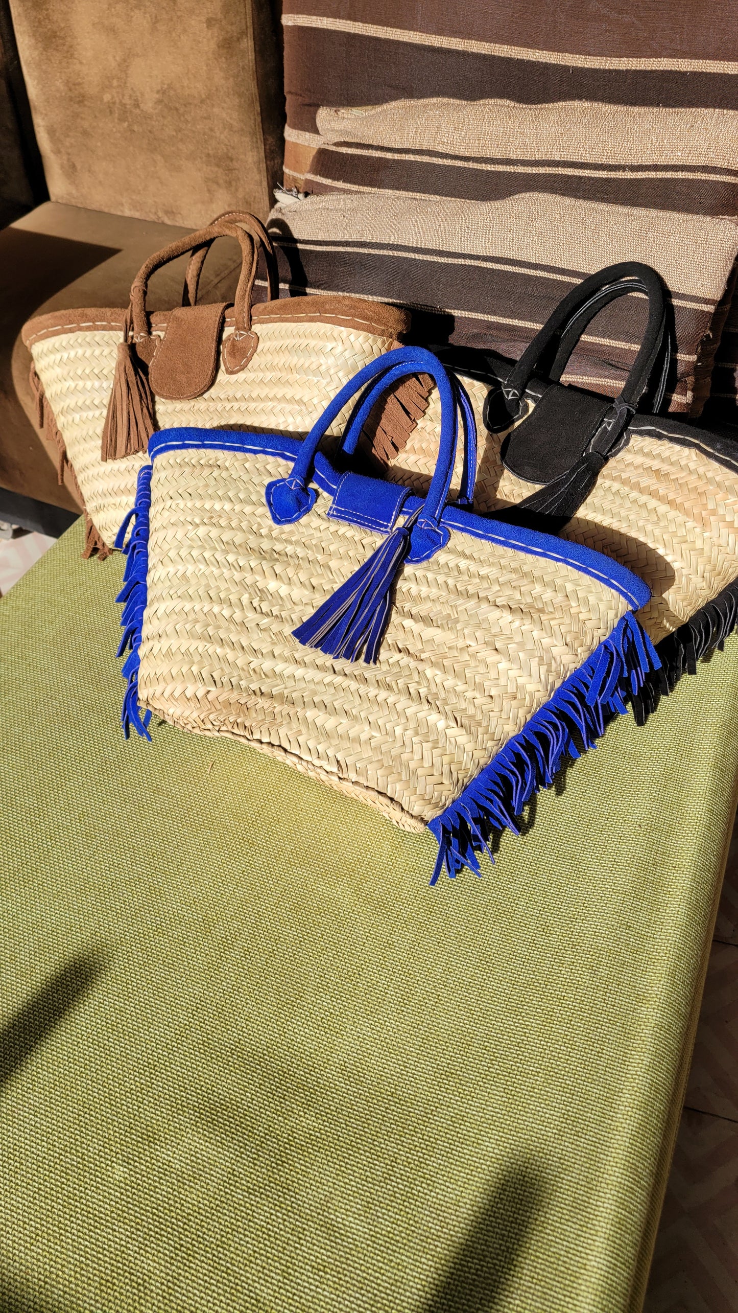 PANIER OSIER ET DAIM