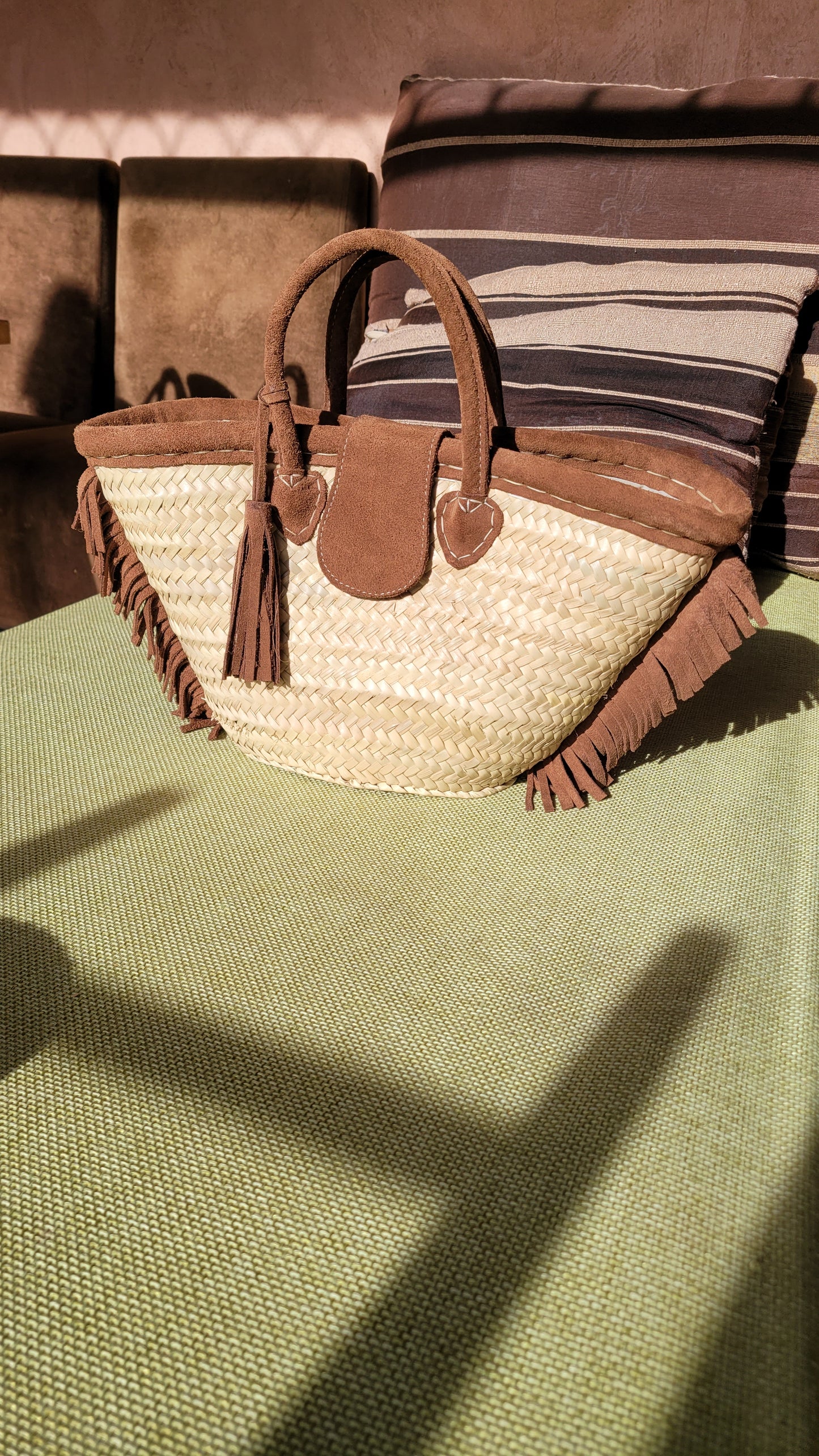 PANIER OSIER ET DAIM