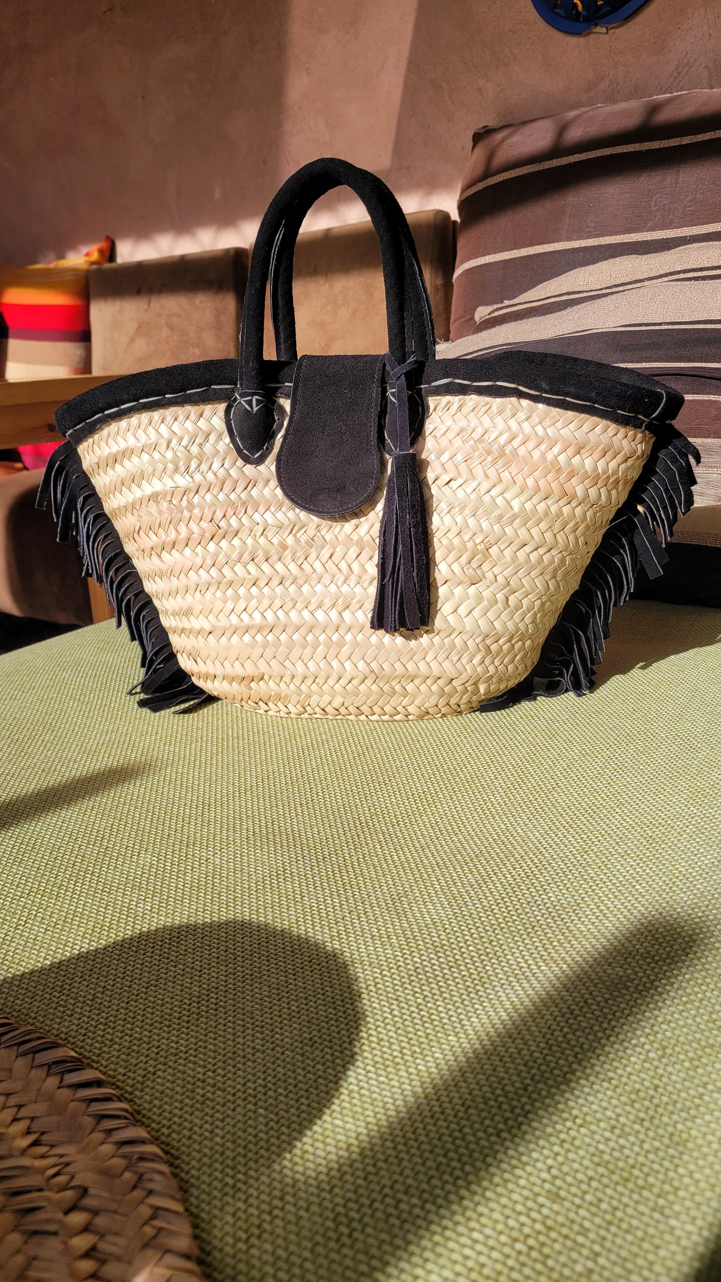 PANIER OSIER ET DAIM
