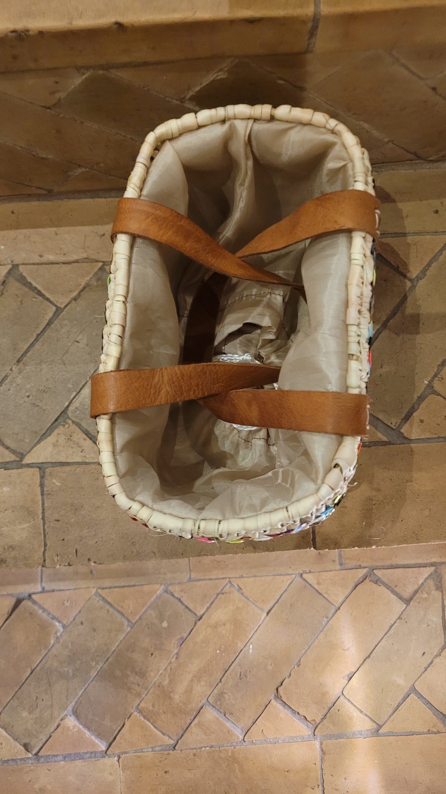 PANIER CABAS DOUM ET PAILLETTES