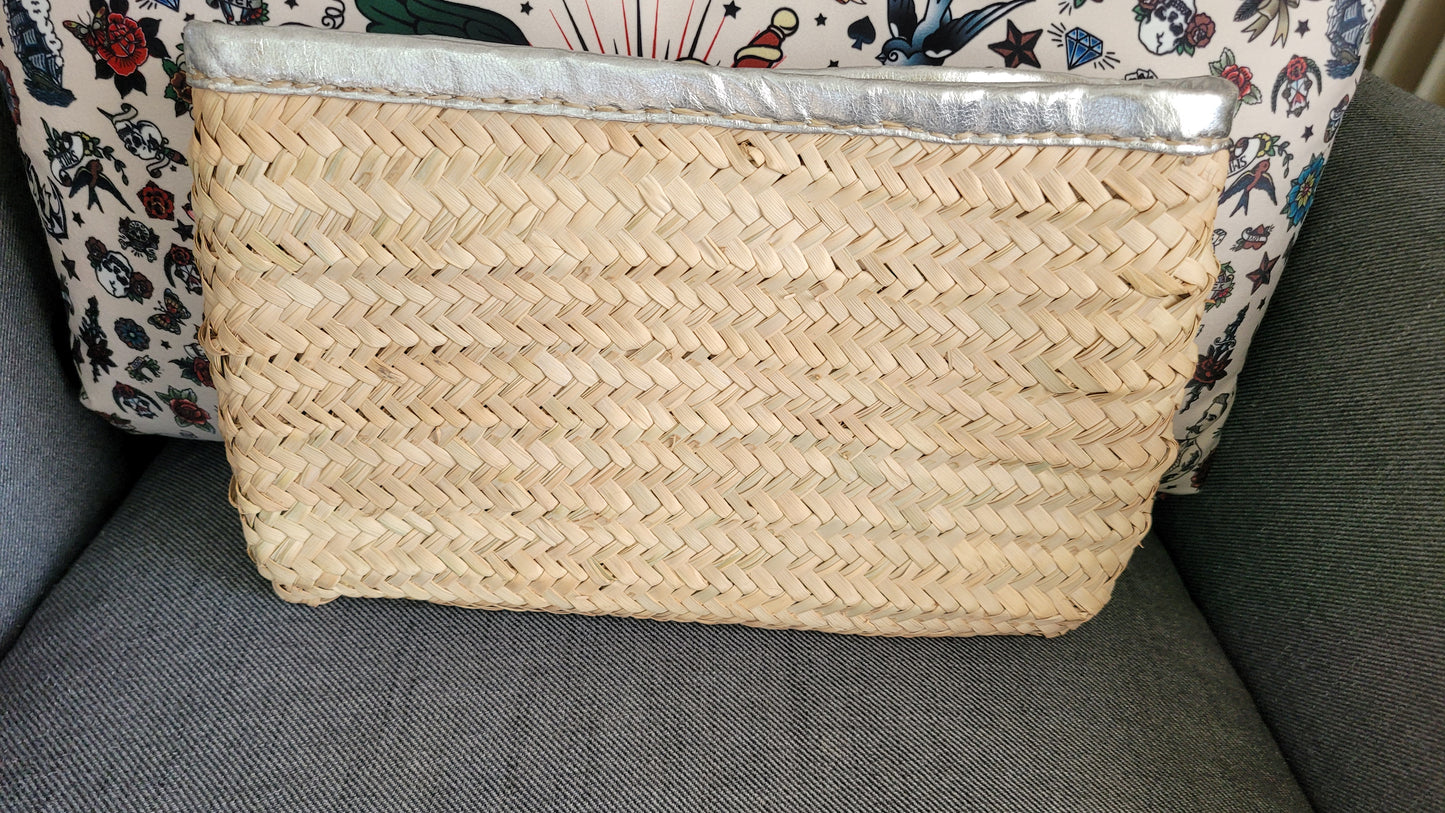 POCHETTE OSIER BRODERIE ET PAILLETTES