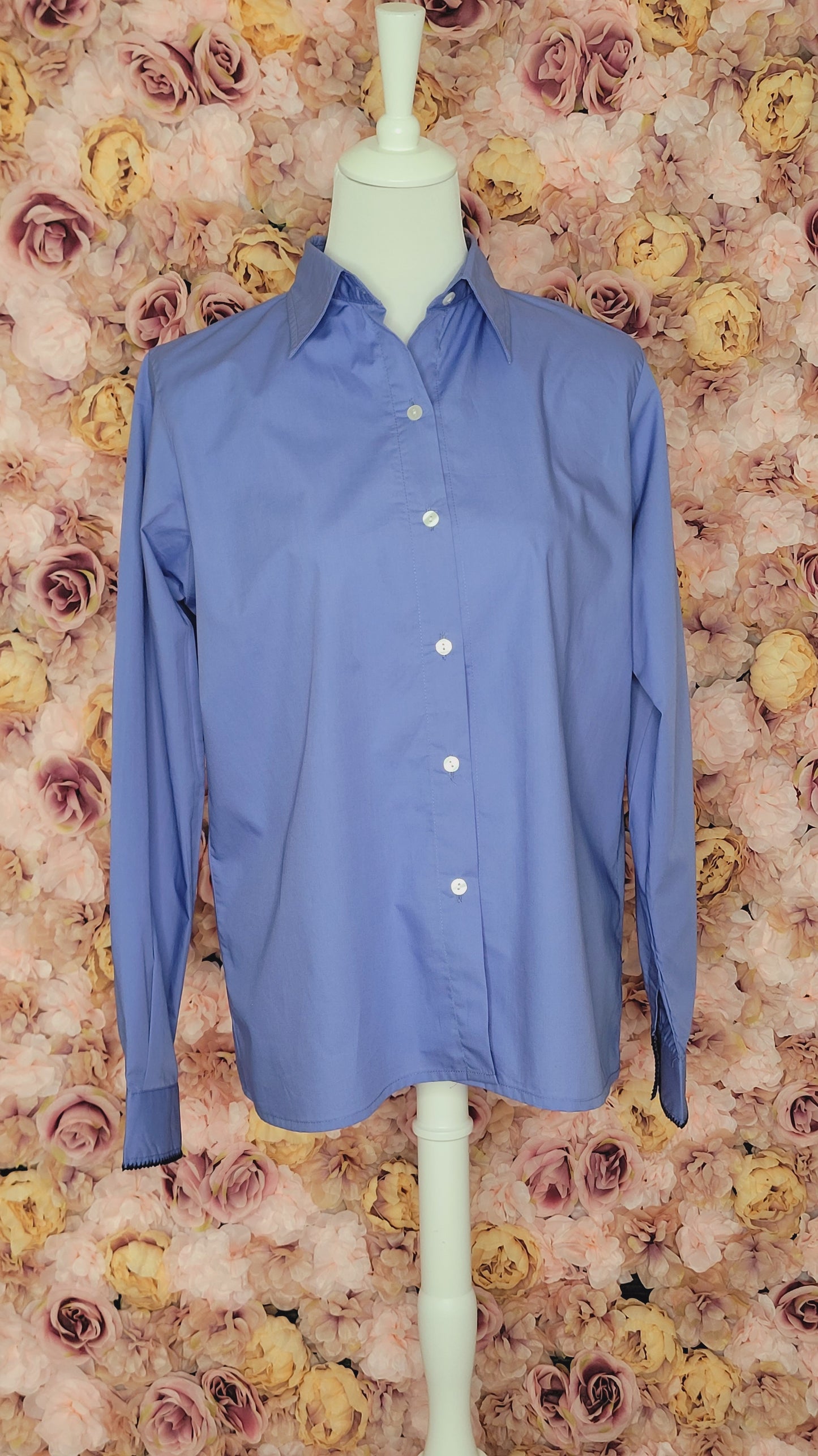 CHEMISE "TEDDY" en Coton avec Manches Brodées Randa — Élégance Artisanale