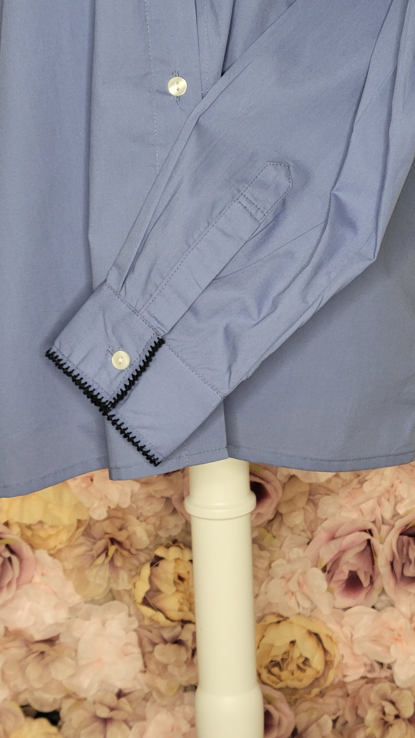 CHEMISE "TEDDY" en Coton avec Manches Brodées Randa — Élégance Artisanale