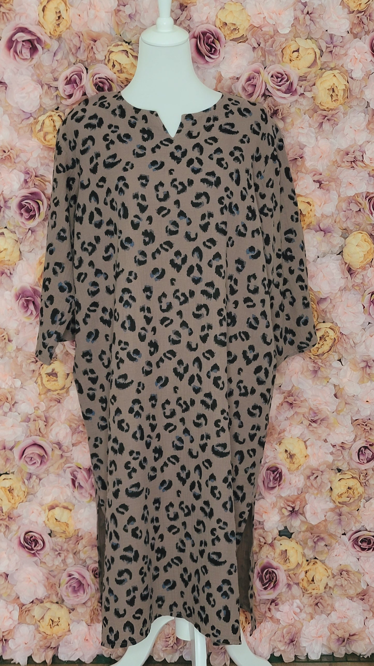 ROBE "SAVANA" Longue Légère en Double Gaze de Coton — Style Caftan Chic