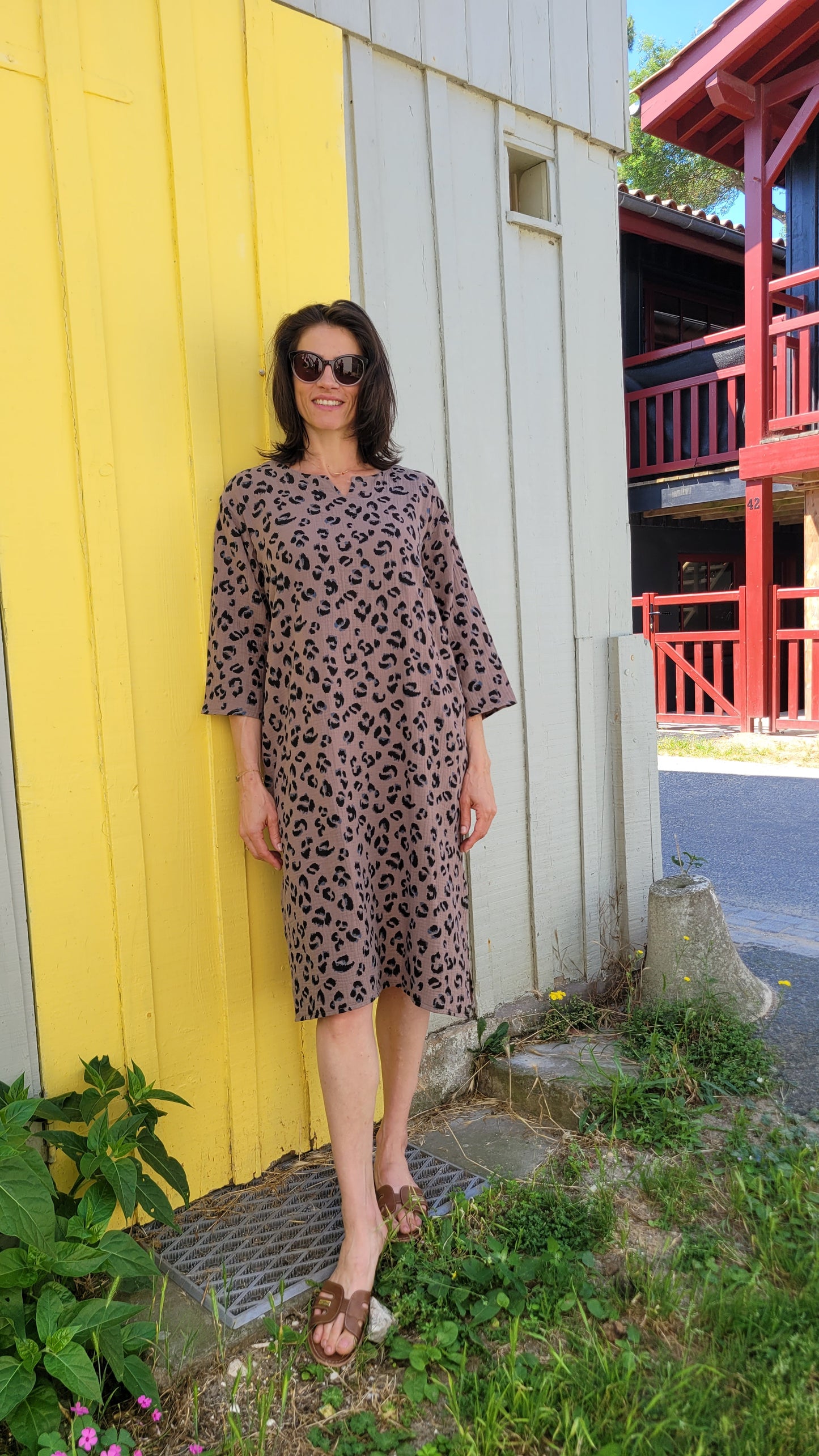 ROBE "SAVANA" Longue Légère en Double Gaze de Coton — Style Caftan Chic