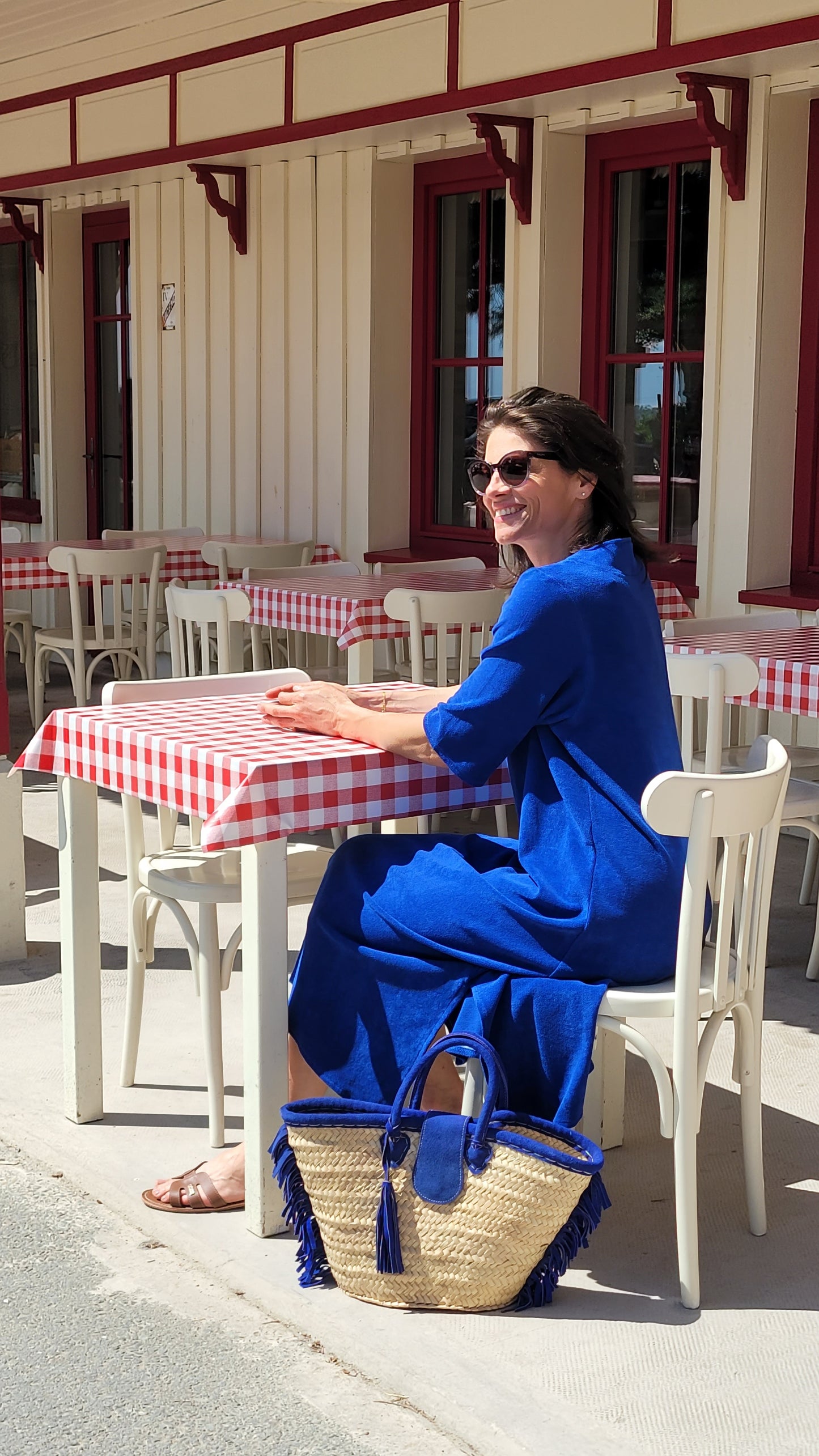 ROBE LONGUE "LOUISA" en Éponge Coton — Chic & Confortable