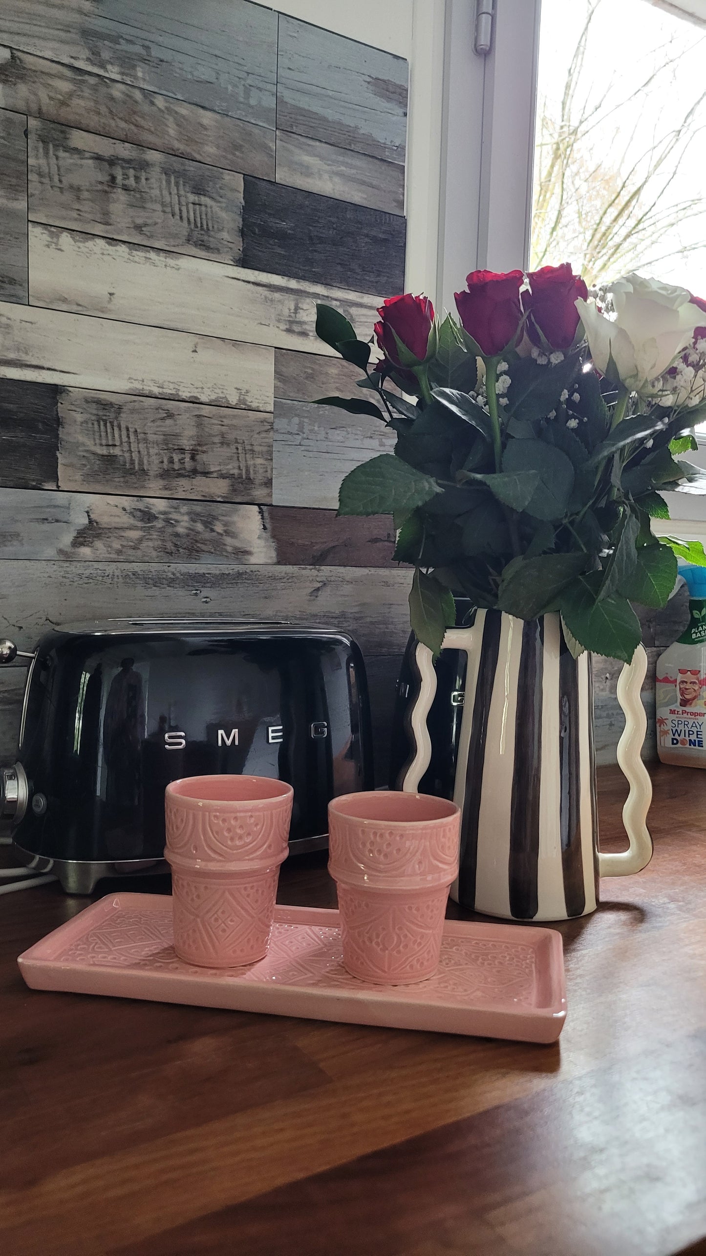 DUO VERRES ET ASSIETTE-PLATEAU SWAK
