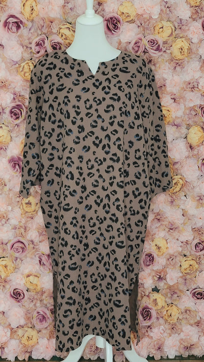 ROBE  "SAVANA"  Longue Légère en Double Gaze de Coton — Style Caftan Chic