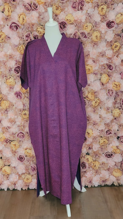 ROBE CAFTAN "MARRAKECH" Longue avec Poches — Chic & Polyvalente en Lin et Jeans