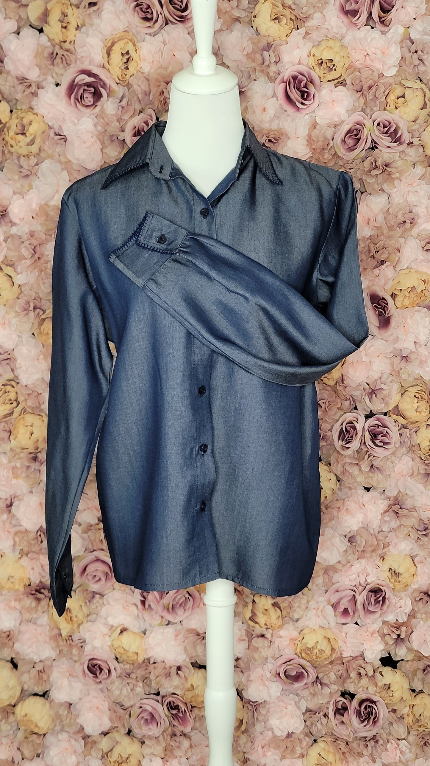 CHEMISE "TEDDY" 2.0 en Coton avec Manches et col  Brodés Randa — Élégance Artisanale