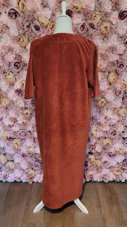 ROBE LONGUE "Hanna" en Éponge Coton — Chic & Confortable