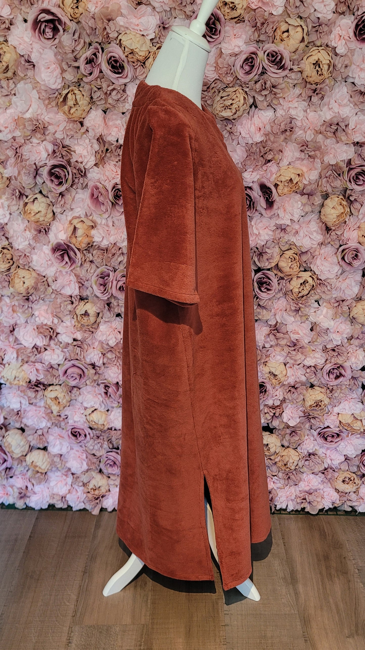 ROBE LONGUE "Hanna" en Éponge Coton — Chic & Confortable