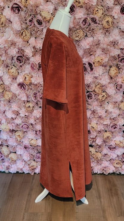 ROBE LONGUE "Hanna" en Éponge Coton — Chic & Confortable