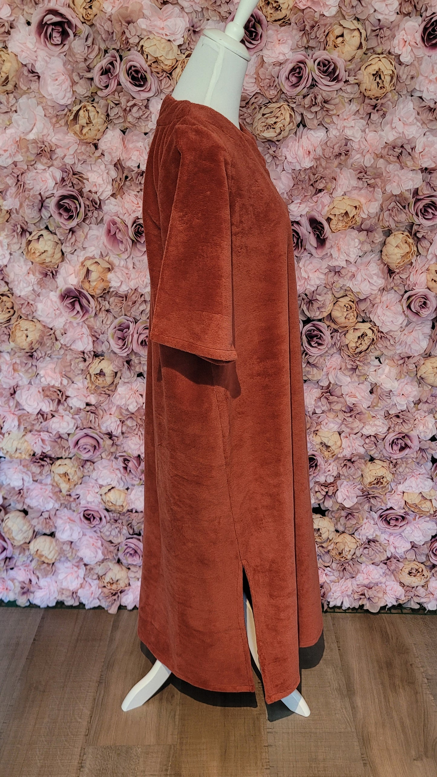 ROBE LONGUE "Hanna" en Éponge Coton — Chic & Confortable