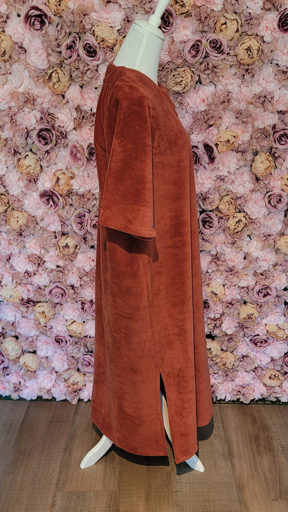 ROBE LONGUE "Hanna" en Éponge Coton — Chic & Confortable