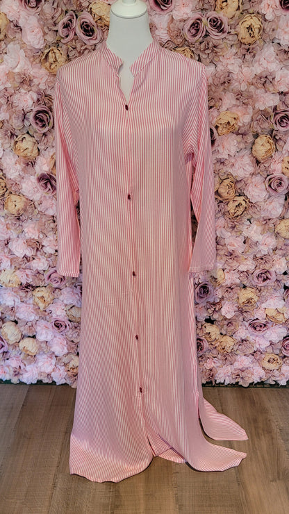 ROBE CAFTAN "FES" A Manches Longues — Chic & Polyvalente en coton-lin